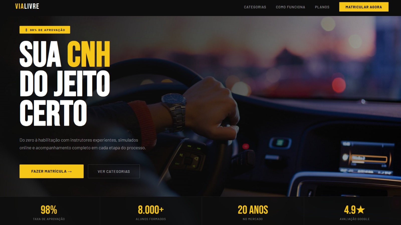 Landing Page Autoescola